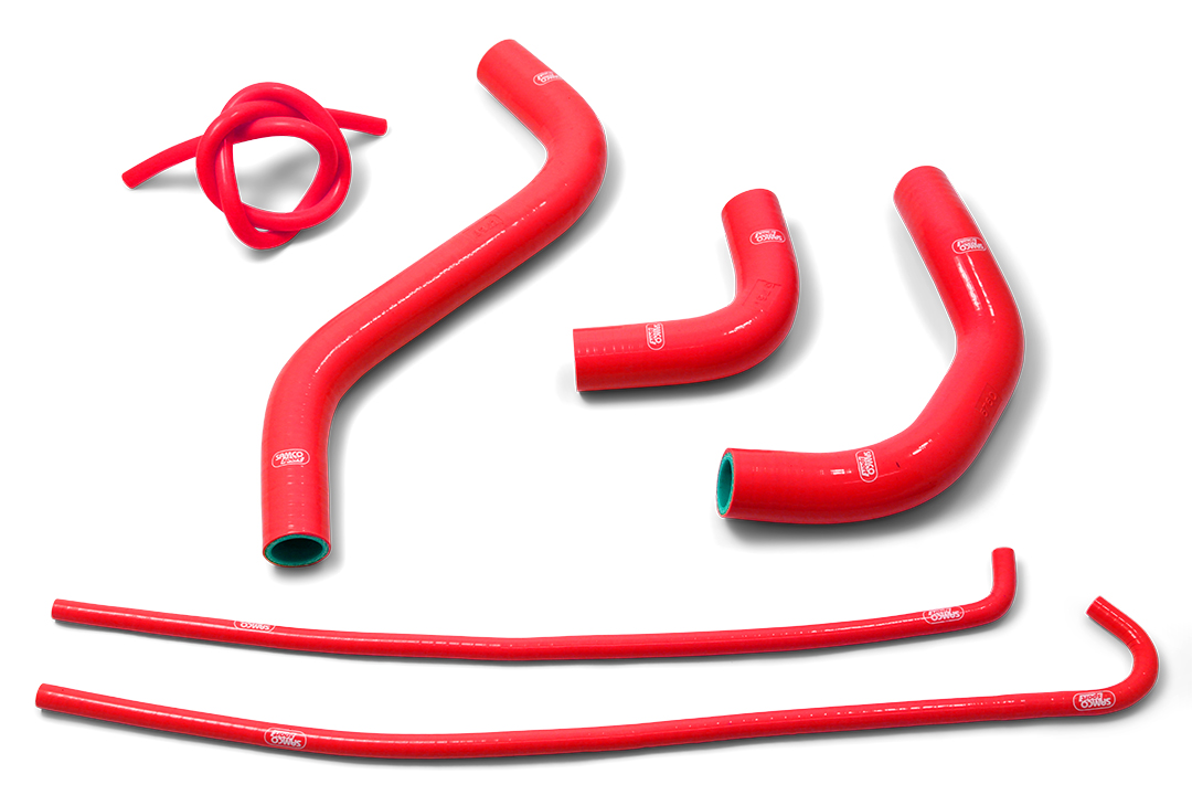 SAMCO SPORT Siliconschlauch Kit 6-teilig rot für Kawasaki Z900 Performance Z900RS Cafe Performance Modelljahr 2017-2024
