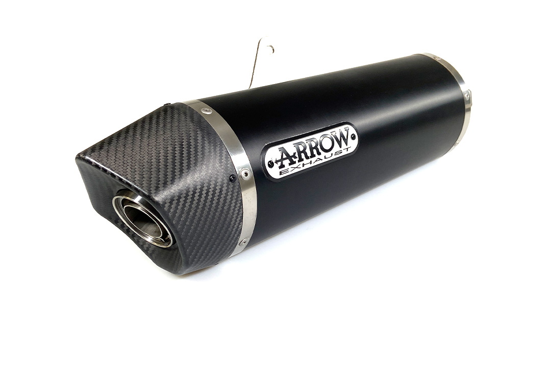 ARROW Auspuff MAXI RACE TECH für Suzuki DL1000 V-Strom 2014- V-Strom 1050 2020- aus Aluminium, schwarz
