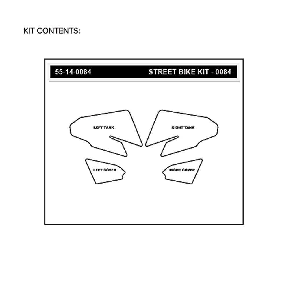 Stompgrip klar, Icon, für BMW F700GS, F800GS (Adventure), 2013-2018