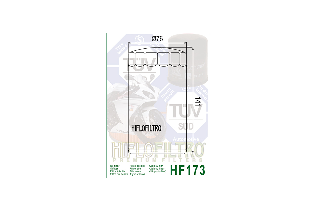 HIFLO Ölfilter HF173 für diverse Harley Davidson Modelle