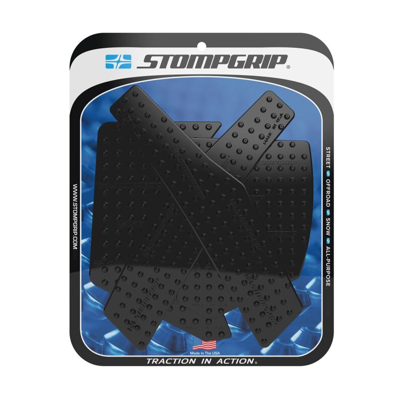 Stompgrip Tank Pad schwarz, Volcano, Streetbike Tank Kit - Tank Seiten, für Honda CRF300L, CRF300LRA Rally, 2021-2026