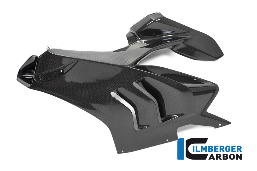 Ilmberger Carbon Verkleidungsseitenteil links Racing, glänzend, Ducati Panigale V4, V4S, V4R 2019-