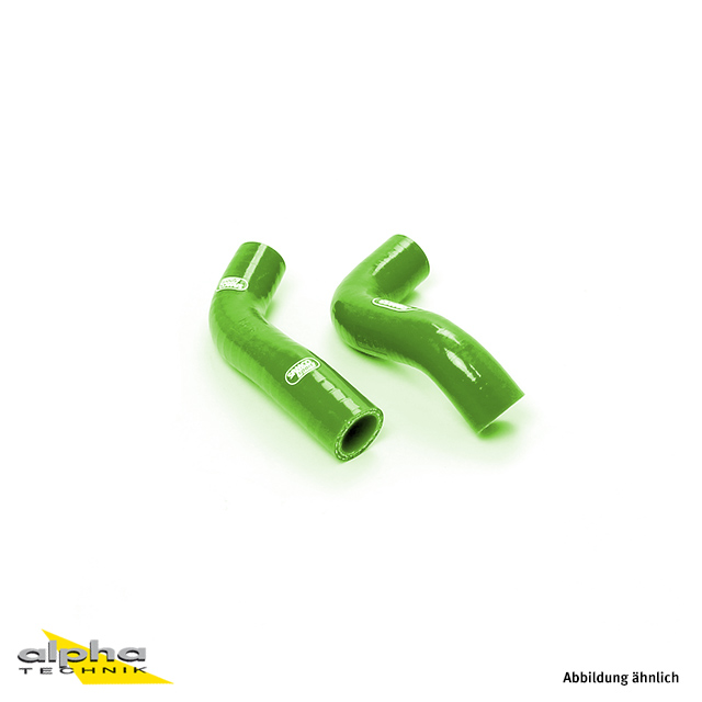 SAMCO SPORT Siliconschlauch Kit grün für Kawasaki ER6f ER6n Modelljahr 2005-2016