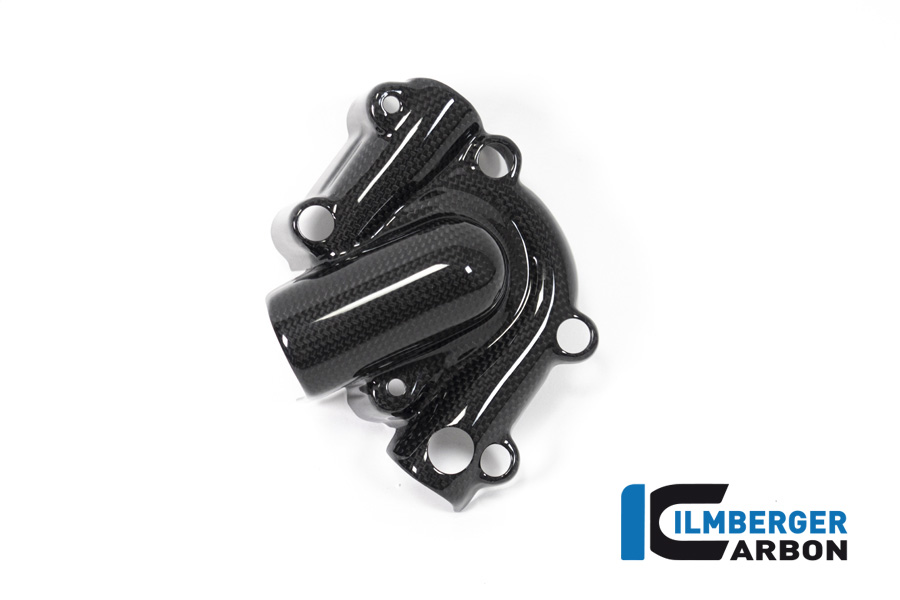 Ilmberger Carbon Wasserpumpendeckelabdeckung, glänzend, Ducati Monster 1200, 1200S 2017-