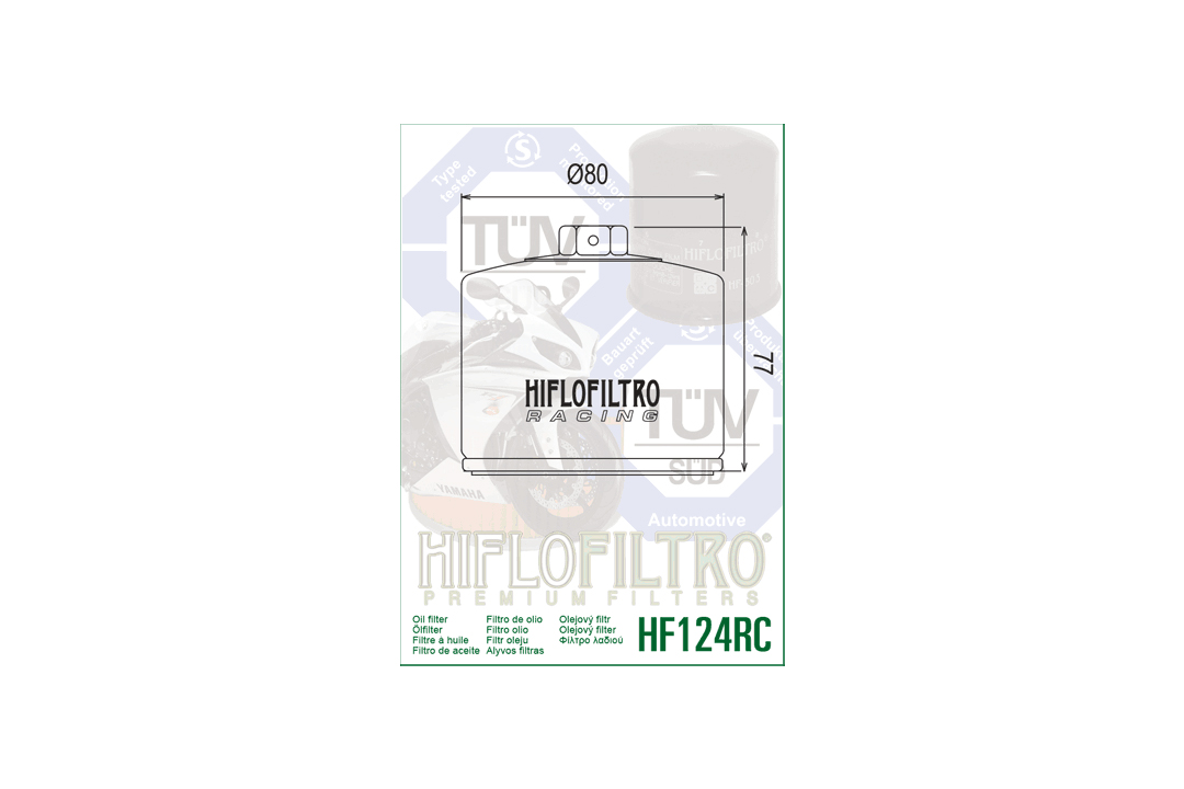 HIFLO Ölfilter HF124RC für diverse Kawasaki H2 Modelle