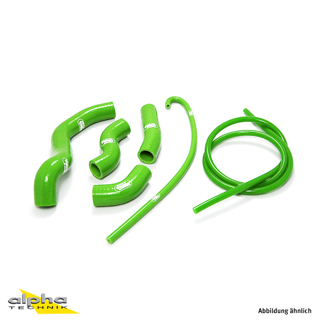 SAMCO SPORT Siliconschlauch Kit 6-teilig grün für Kawasaki Z800 Modelljahr 2013-2016