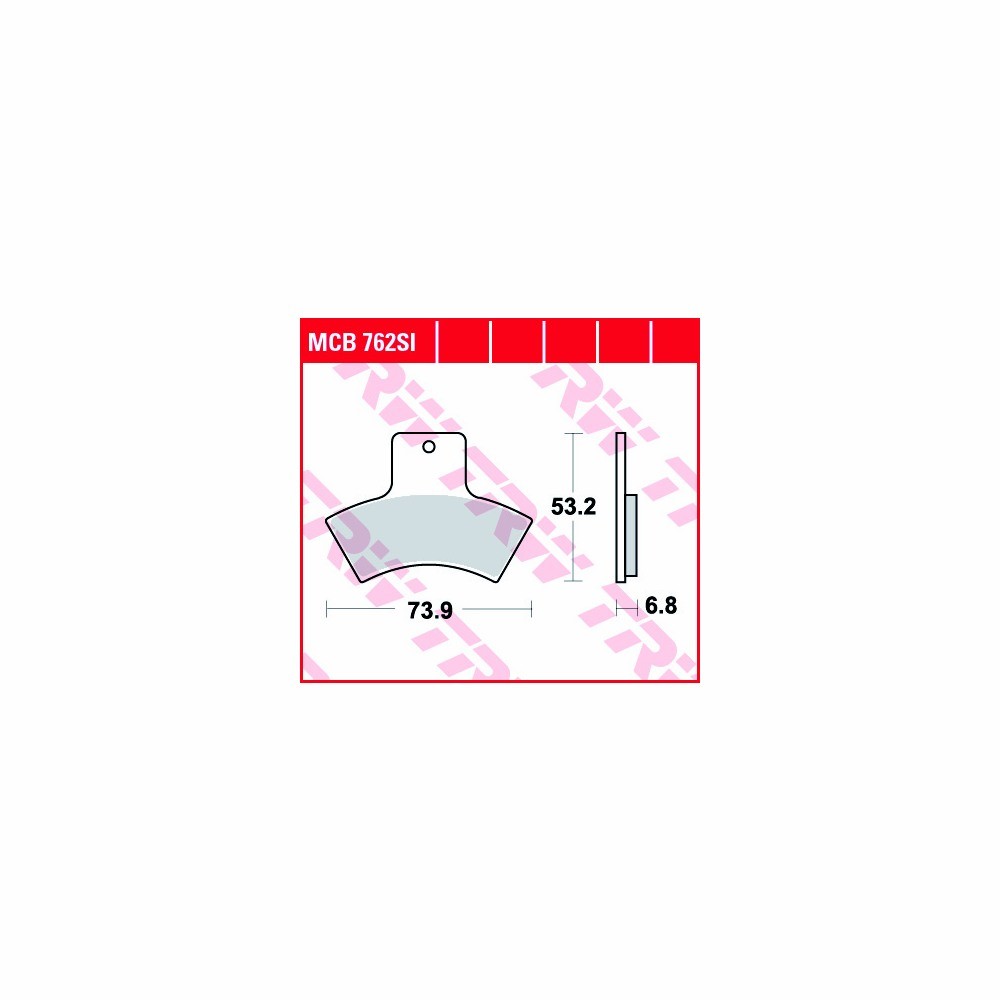 TRW Bremsbelagsatz Sinter Offroad MCB762SI hinten