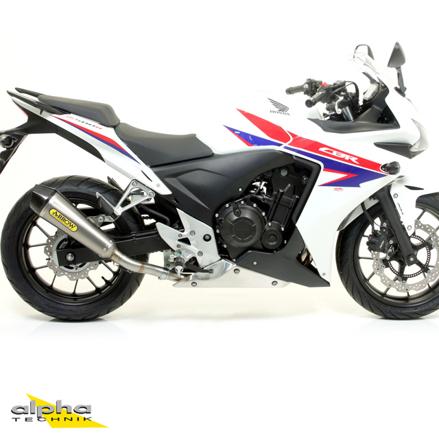 ARROW Auspuff X-KONE für Honda CB500F / CB500X / CBR500R 2013-2018, Edelstahl (Nur mit ARROW Zwischenrohr)