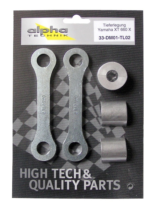 alpha Technik Tieferlegungssatz 50mm Yamaha XT660X, Typ DM01; Modelljahr 2004-