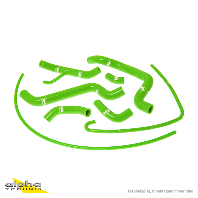 SAMCO SPORT Siliconschlauch Kit grün für Ducati 848 1098 R S 1198 R S Modelljahr 2007-2014