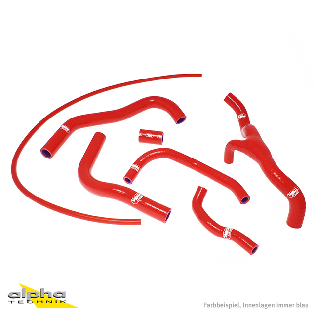 SAMCO SPORT Siliconschlauch Kit rot für Honda CBR600RR Modelljahr 2007-2024