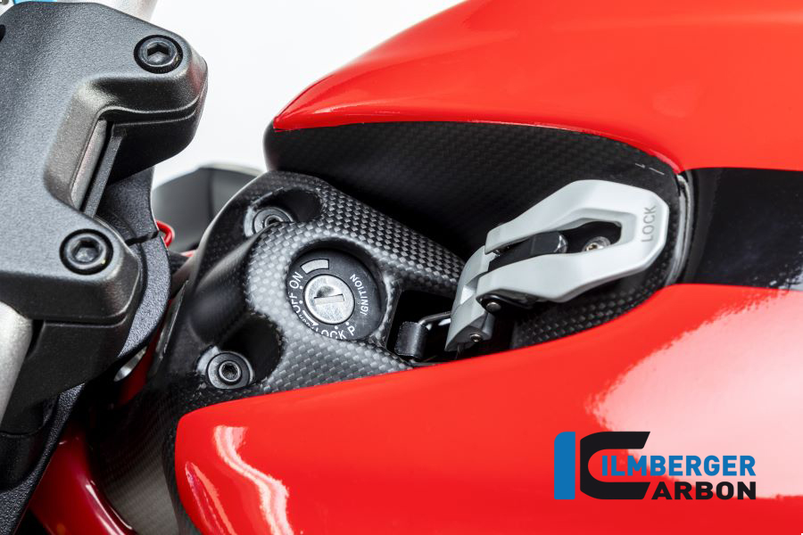 Ilmberger Carbon Zündschlossabdeckung, matt, Ducati Monster 1200, 1200S 2017-