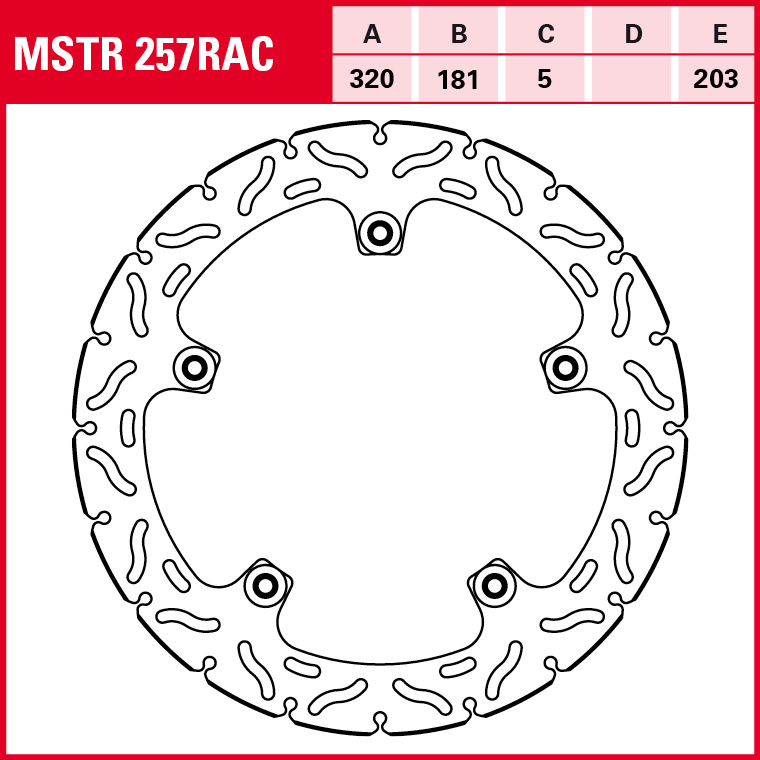 TRW Bremsscheibe Sportiv BMW Semifloating MSTR257RAC