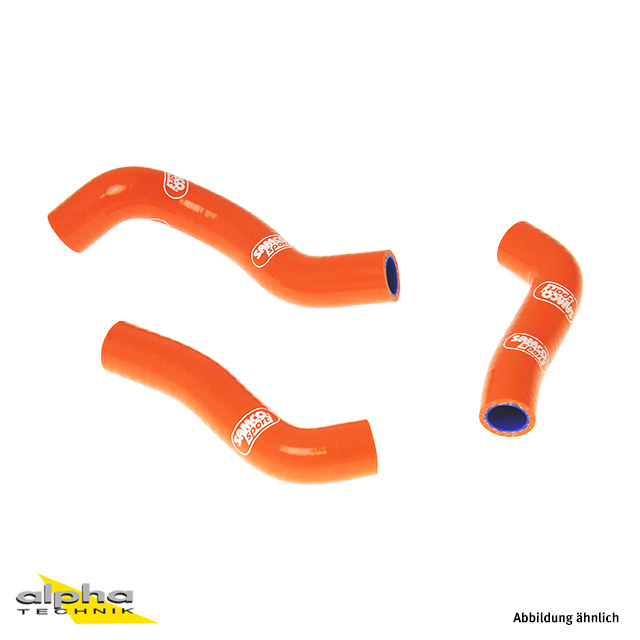 SAMCO SPORT Siliconschlauch Kit orange für KTM 250 SX-F 250 XC-F Modelljahr 2011-2012