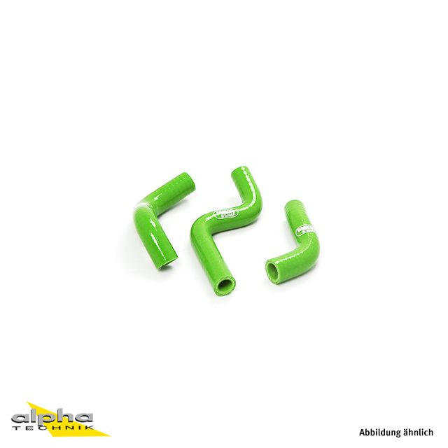 SAMCO SPORT Siliconschlauch Kit grün für Kawasaki KX85 KX112 KX100 Modelljahr 2014-2023