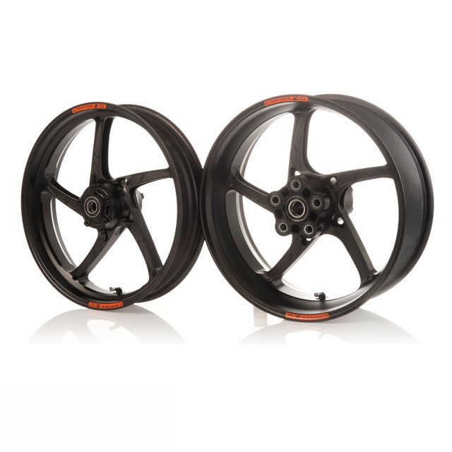 OZ Piega R Aluminium Satz in schwarz matt für Suzuki GSX-R600, C3, 2011-2018 und GSX-R750, C4, 2011-2018