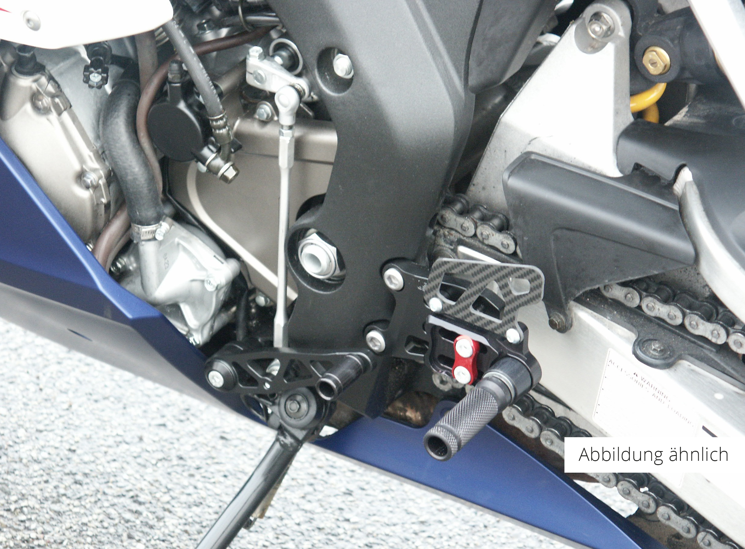 LSL 2Slide Rastenanlage für Honda CBR1000RR, 2017-, schwarz-rot