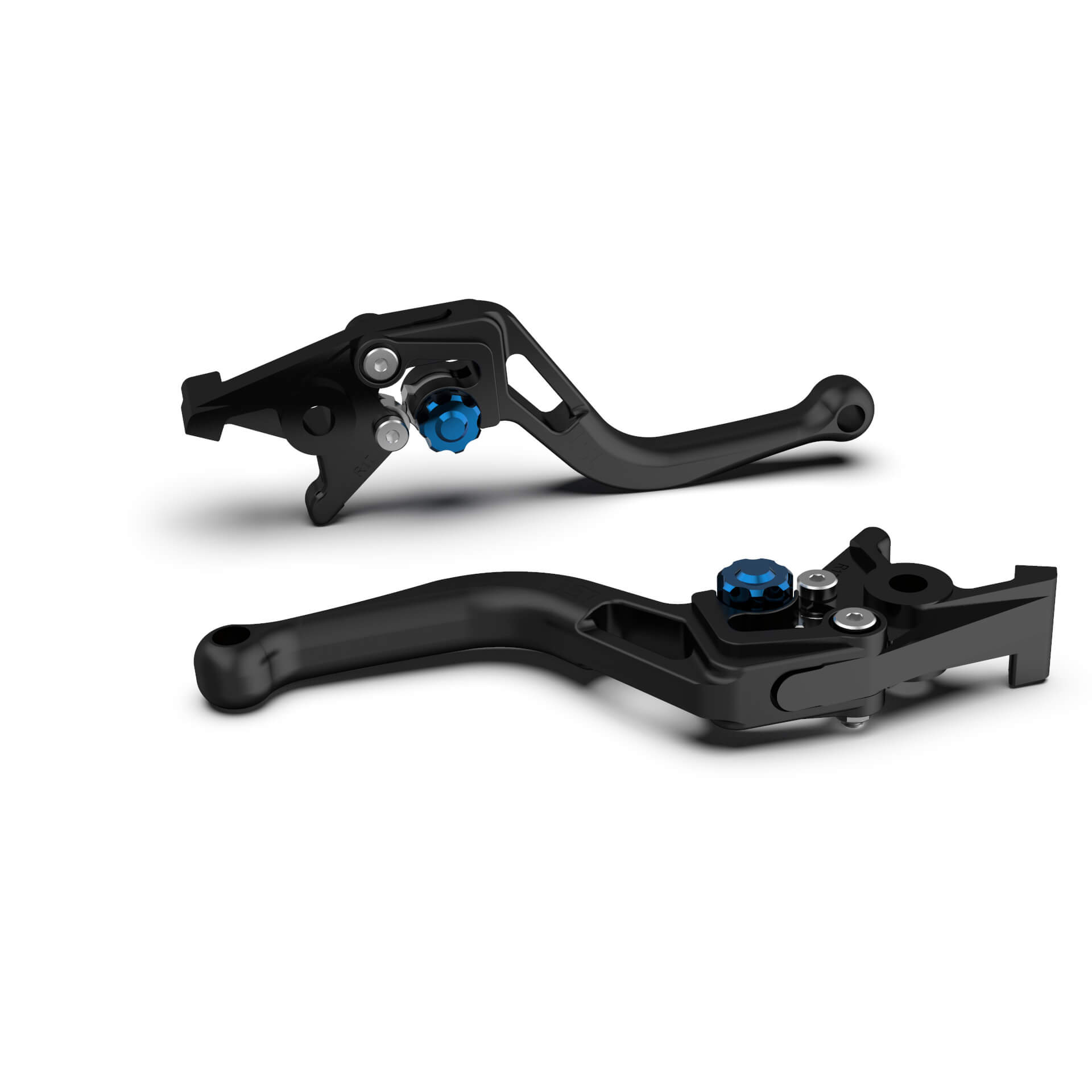 LSL Bremshebel BOW R75, kurz, schwarz perlgestrahlt/blau