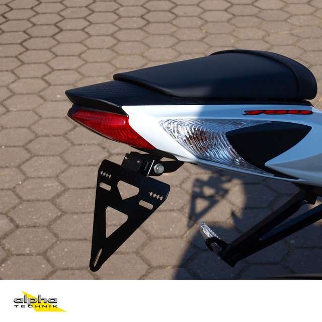 alpha Technik Kennzeichenhalter Suzuki GSXR600,750; Typ C3/C4; Modelljahr 2011