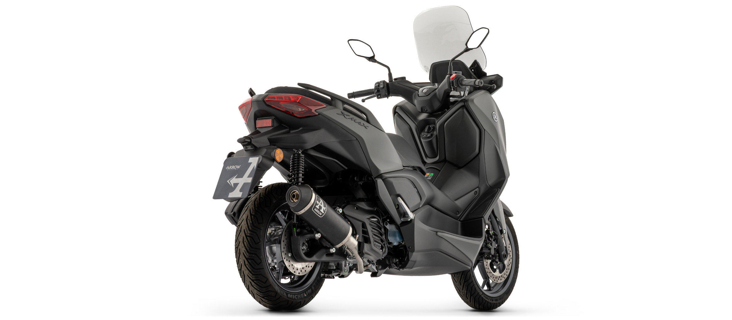 ARROW Auspuff DARK URBAN für Yamaha XMAX 125 Modelljahr 2025- ohne Straßenzulassung