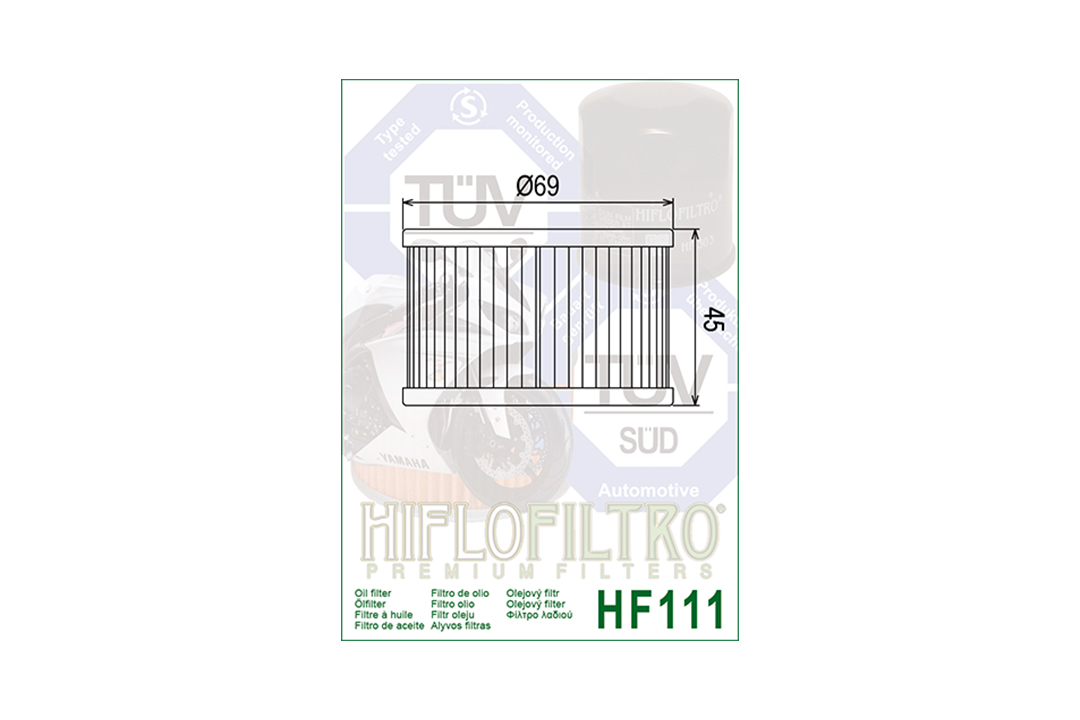 HIFLO Ölfilter HF111 für diverse Honda Modelle