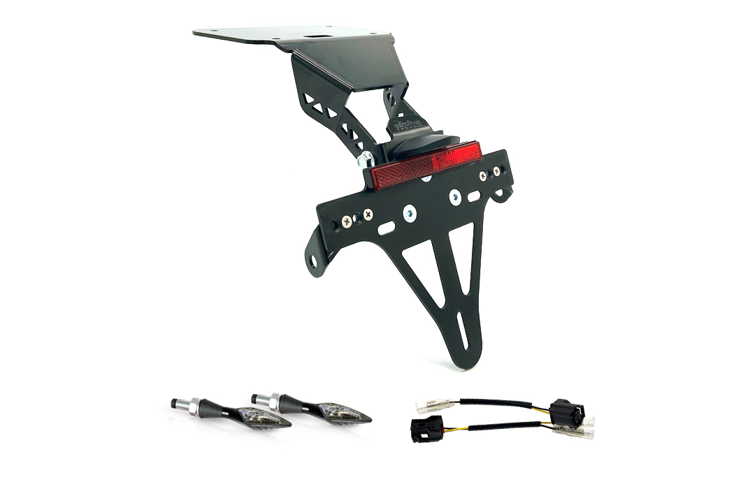 alpha Technik Kennzeichenhalter-Blinker-Kit X-LED für YZF-R3 / MT03 ab Modelljahr 2020- (Hinten)