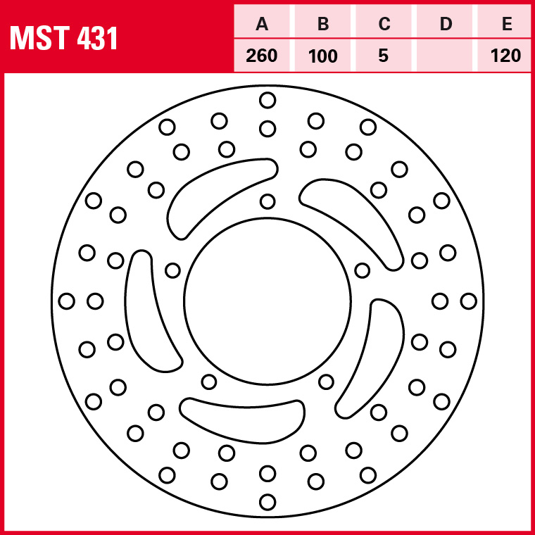 TRW Bremsscheibe Allround starr MST431