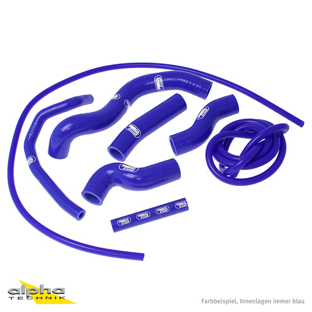 SAMCO SPORT Siliconschlauch Kit blau für Kawasaki Z1000 Modelljahr 2007-1909