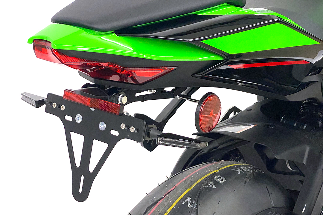 alpha Technik Kennzeichenhalter Edelstahl für Kawasaki Ninja ZX-10R ab Modelljahr 2022-