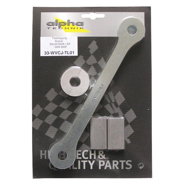 alpha Technik Tieferlegungssatz 35mm für Suzuki Bandit 650A,SA, GSX650F; Typ WVCJ; Modelljahr 2007-