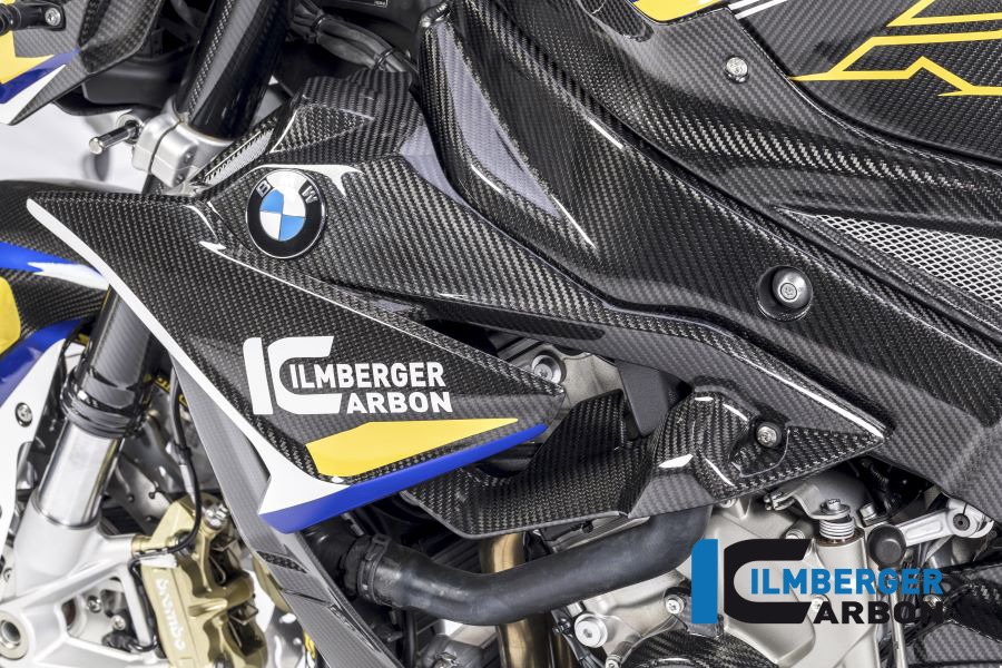 Ilmberger Carbon Wasserkühlerverkleidung / Plakettenträger links