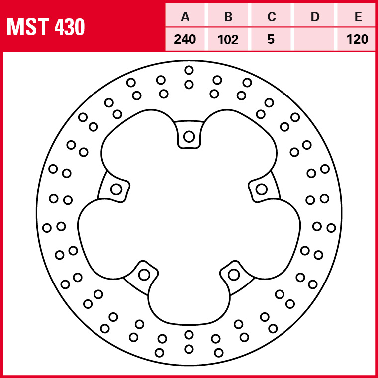TRW Bremsscheibe Allround starr MST430