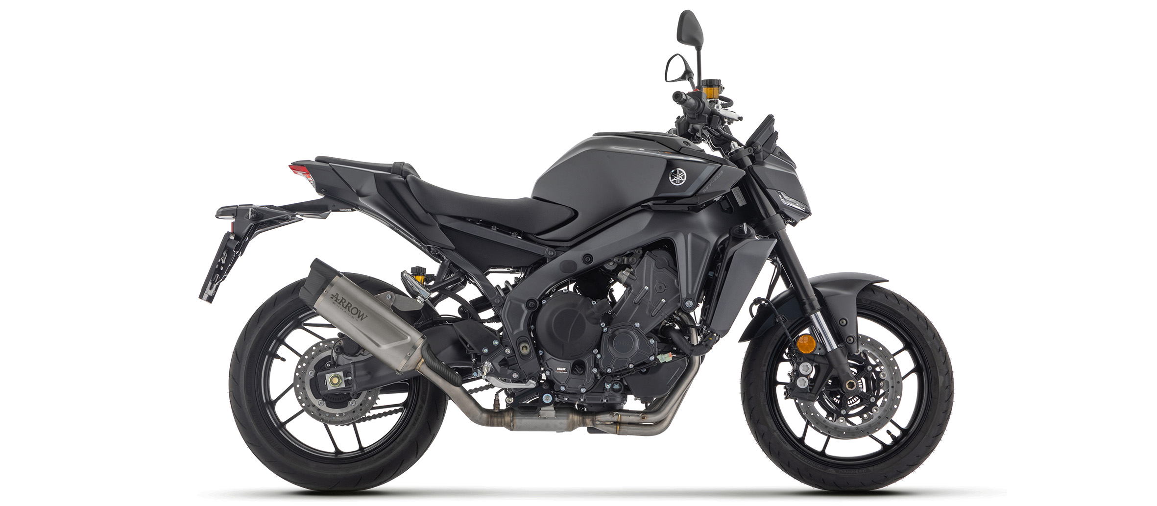 ARROW Auspuff INDY RACE EVO Titanhülle für Yamaha MT09 (SP), Typ RN87 / RN88 / RN89 / RN90 / RN91 / RN92, 2024-