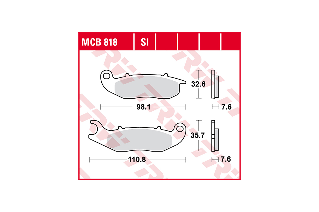 TRW Bremsbelagsatz Sinter Offroad MCB818SI vorne