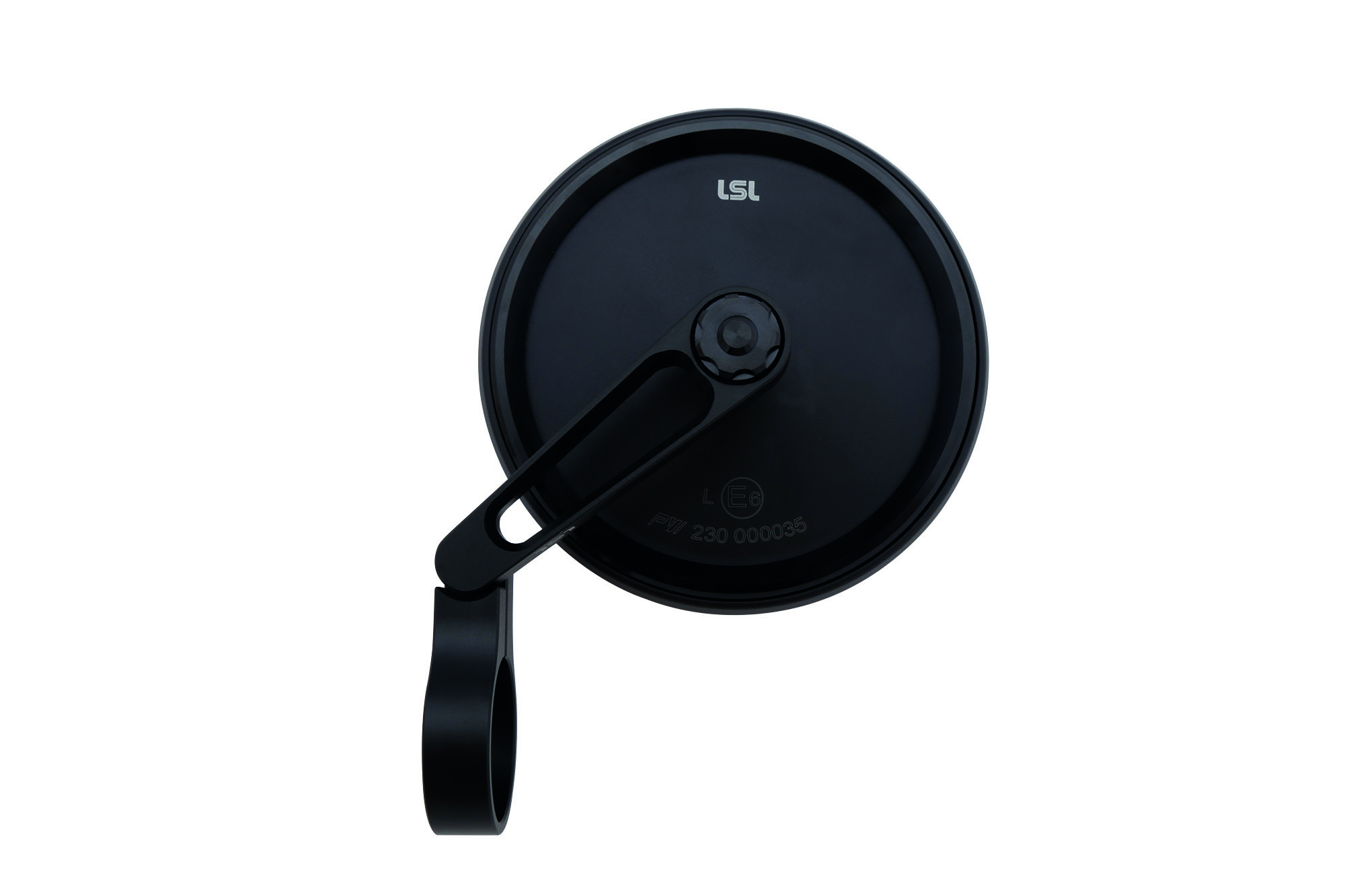 LSL Spiegel NOVA-RUN, Lenkerendenspiegel kurz, schwarz, mit Straßenzulassung, ECE, mit Adaptern für 22mm und 1 Zoll Lenker