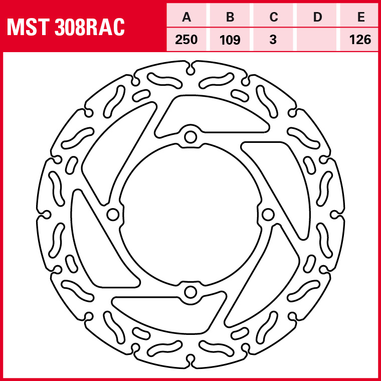 TRW Bremsscheibe Sportiv starr MST308RAC