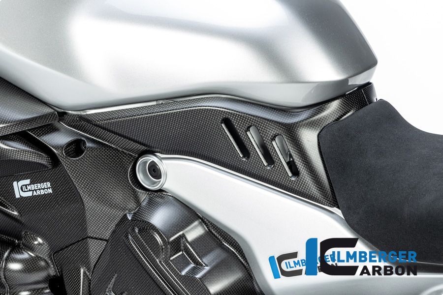 Ilmberger Carbon Abdeckung unter dem Tank links für Ducati Diavel V4 2023-, matt