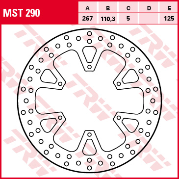 TRW Bremsscheibe Allround starr MST290