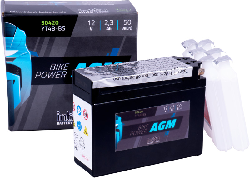 Intact AGM Batterie  YT4B-BS
