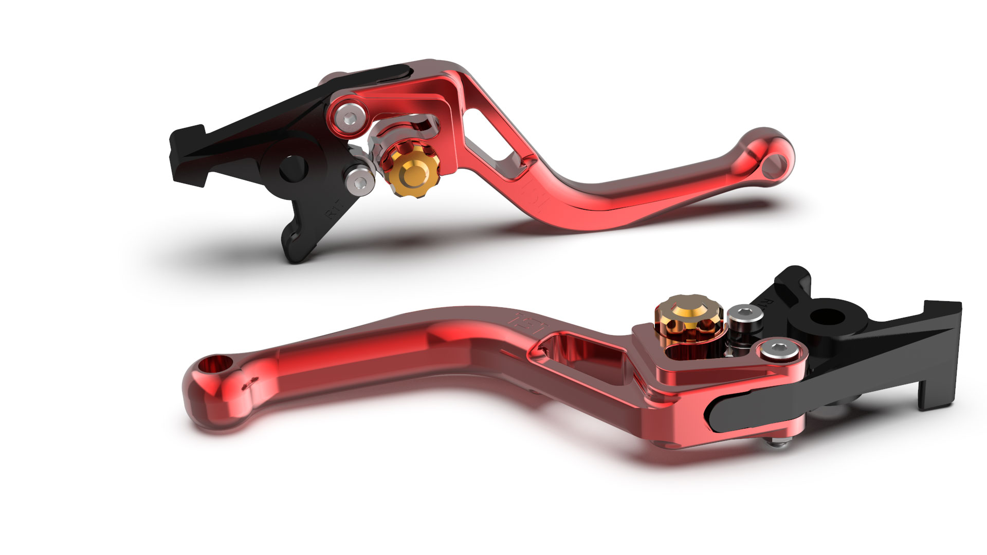 LSL Bremshebel BOW R82, kurz, rot/gold