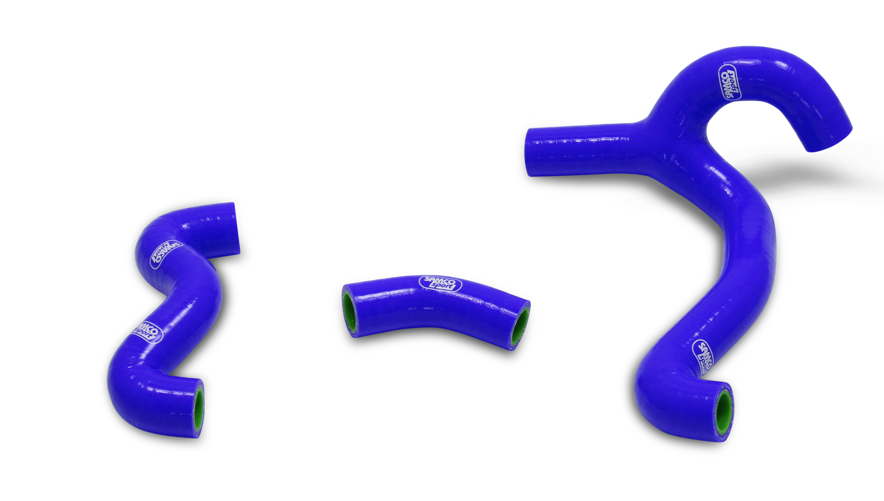 SAMCO SPORT Siliconschlauch Kit Y-Stück - Race Design blau für KTM 50 SX Mini Husqvarna TC50 Mini Modelljahr 2018-2023