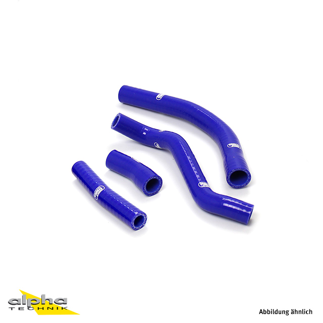 SAMCO SPORT Siliconschlauch Kit OEM Design blau für Yamaha YZ450F Modelljahr 2014-2017