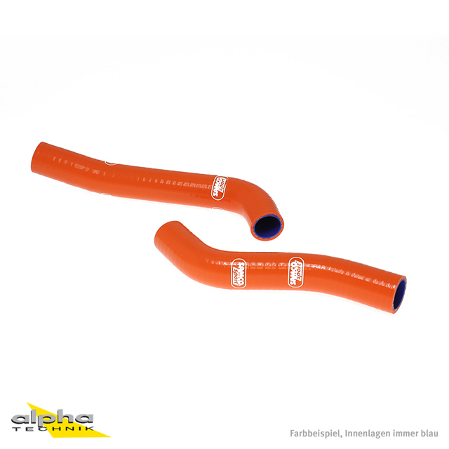 SAMCO SPORT Siliconschlauch Kit orange für KTM 690 SMC R 690 Enduro R Modelljahr 2008-2013
