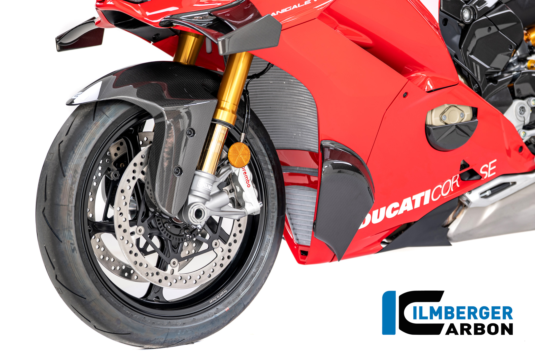 Ilmberger Carbon Sidepod links, glänzend, Ducati Panigale V4, S, R, 2025-