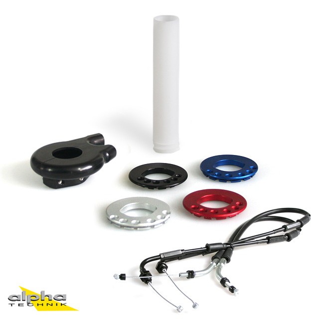 alpha Technik Quick-Action Throttle Grip for Kawasaki ZX6R/R/ZX-10R