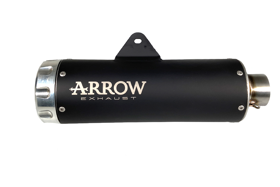 ARROW Auspuff Komplettanlage DARK REBEL mit Aluminium Endkappe für Kawasaki Z650 RS Modelljahr 2021-