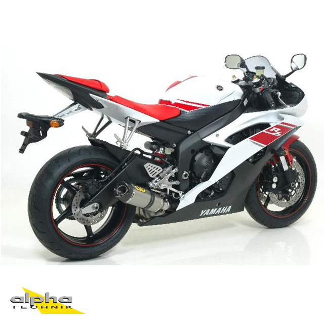 ARROW Auspuff THUNDER für YZF-R6 RJ11/RJ15 2006-2016, Titan (Für ARROW Krümmer)