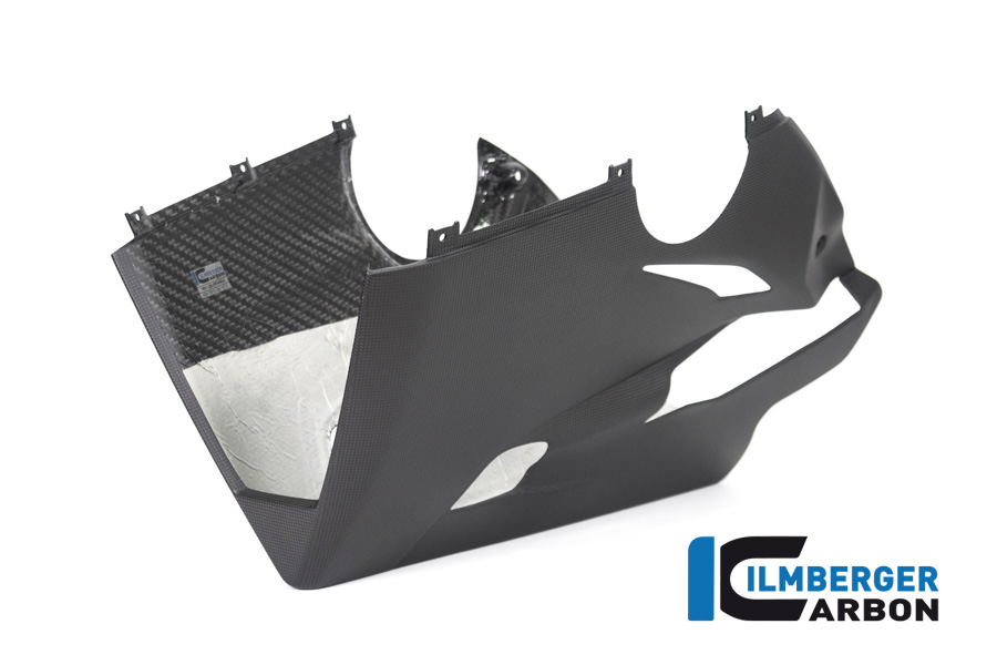 Ilmberger Carbon Verkleidungsunterteil für Akrapovic Slip On Auspuff für Ducati Panigale V4 / V4S ab2018