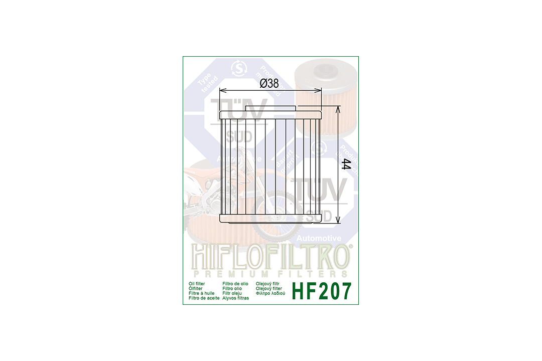HIFLO Ölfilter HF207 für diverse Beta / Kawasaki / LML / Suzuki Modelle