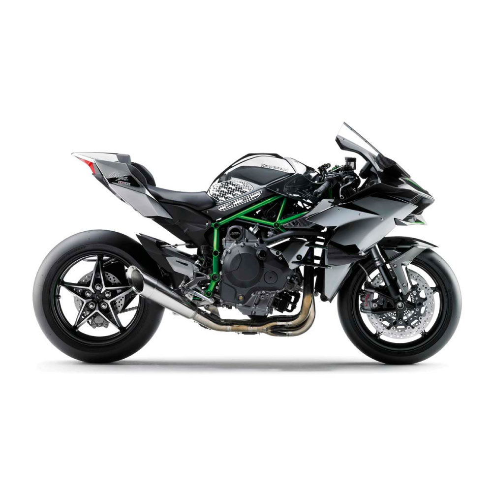 Stompgrip hybrid, Volcano, für Kawasaki, Ninja H2 (R, Carbon), 2015-2026